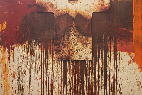 Handübermalte und überschüttete Bildlithografien